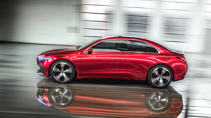 Illustration for article titled Mercedes Declares The 'Time Of Creases' Is Over With The Concept A